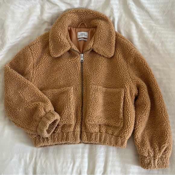 Urban Outfitters Cropped Teddy Jacket - Picture 3 of 5